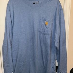 Carhartt Men's Light Blue Long Sleeve Tee